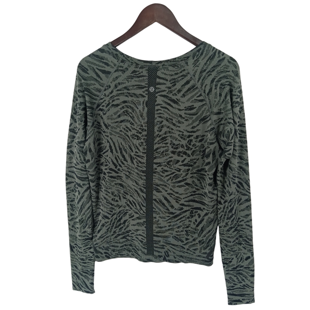 Lululemon Swiftly Tech 2.0 Long Sleeve Race Length Primal Clash Black Gray 16 - Picture 11 of 15